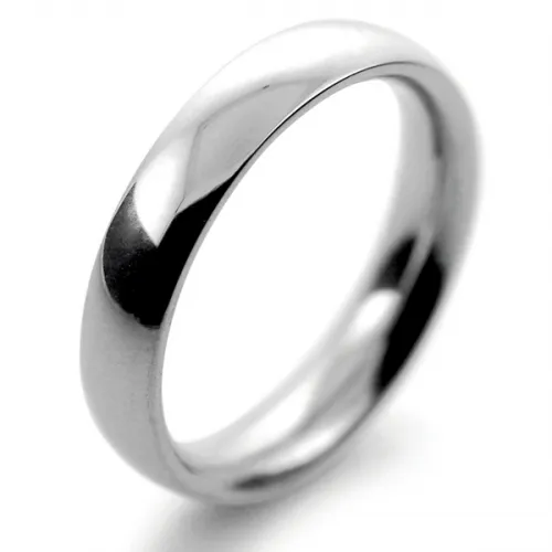 Court Traditional Heavy - 4mm Platinum Wedding Ring